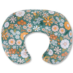 CHANGX3KB nursing pillow Flower Green cover close-up showing washable fabric
