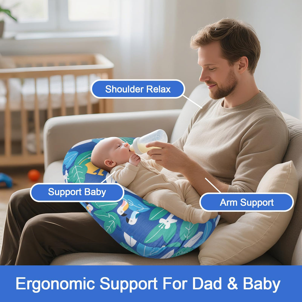 CHANGX3KB nursing pillow used for tummy time and propping.