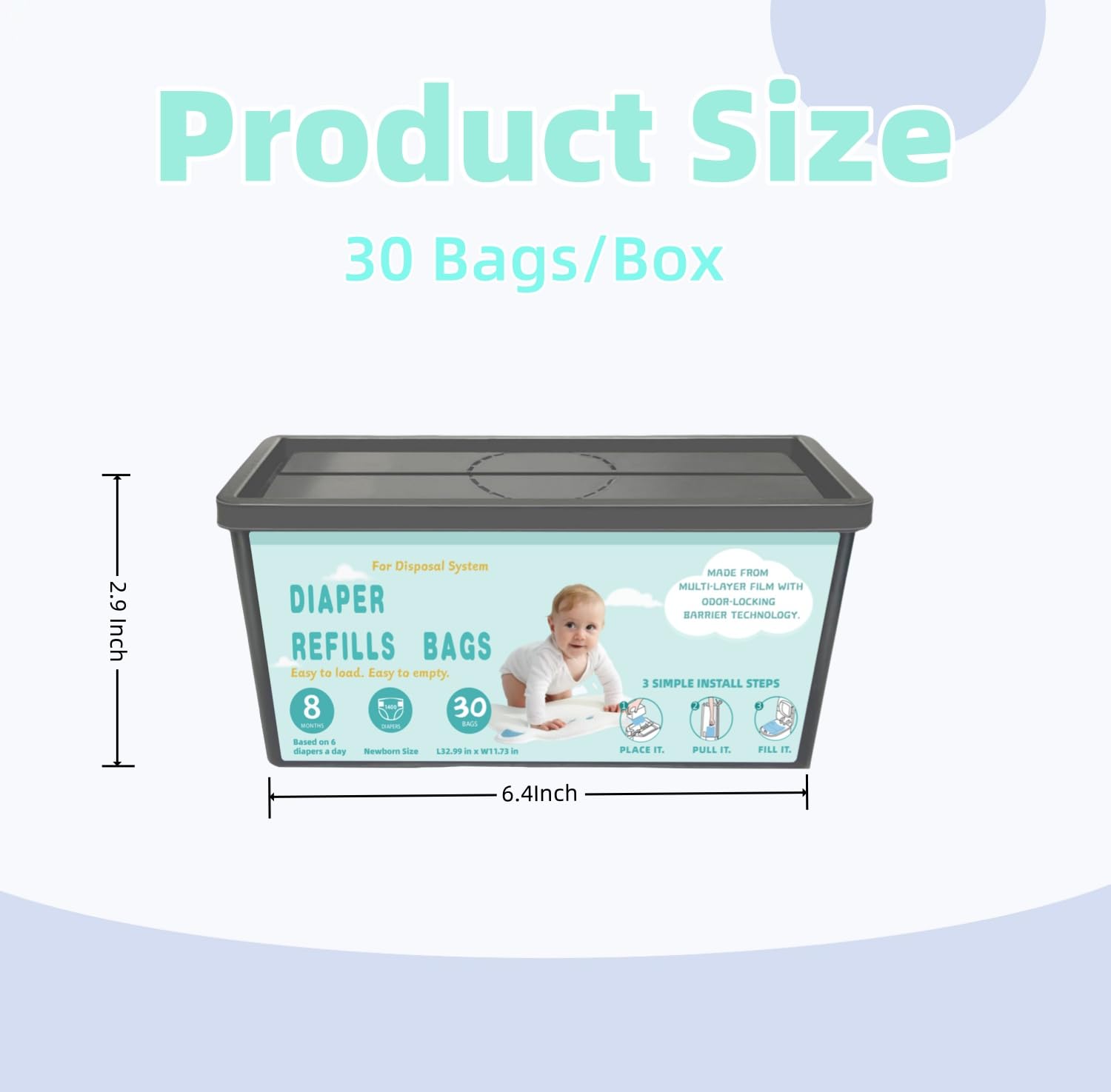 Chariholis refills are compatible with Diaper Genie Signature pails for seamless use.
