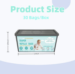 Chariholis refills are compatible with Diaper Genie Signature pails for seamless use.