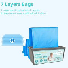 Chariholis perforated-edge design enables quick tear during bag changes.