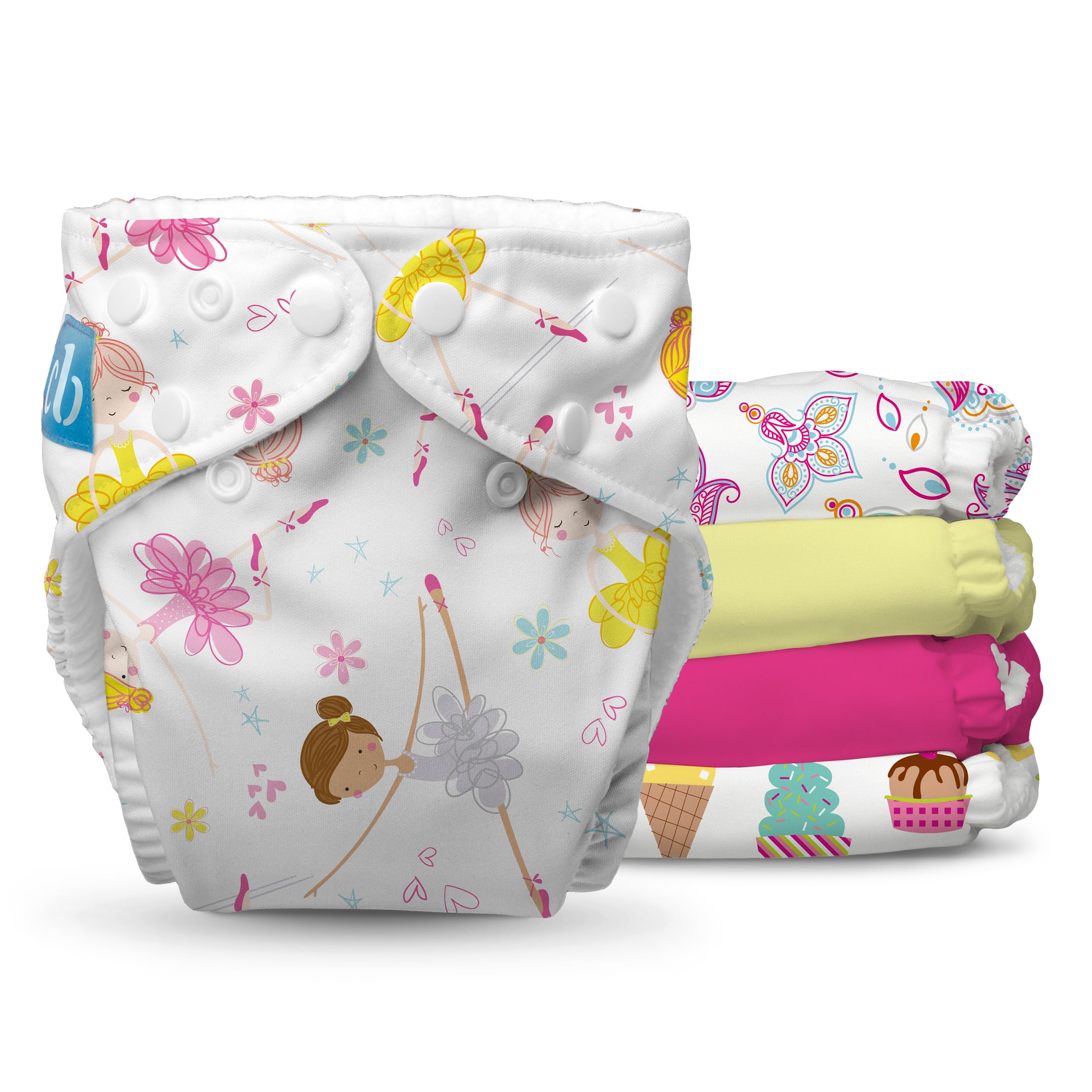 Charlie Banana cloth diaper shell with soft fleece lining for gentle skin protection
