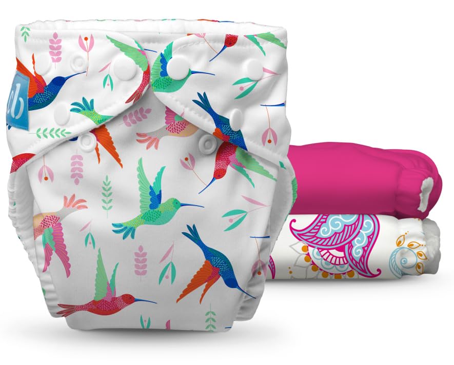 Charlie Banana hummingbirds pack front shows reusable diaper solution