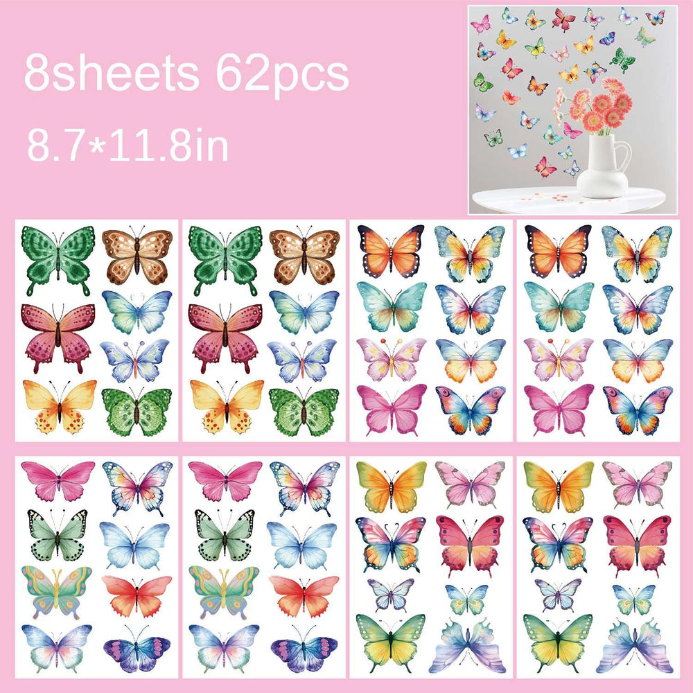 CharmFlo butterfly wall decal removable-adhesive highlights simple repositioning for quick updates.