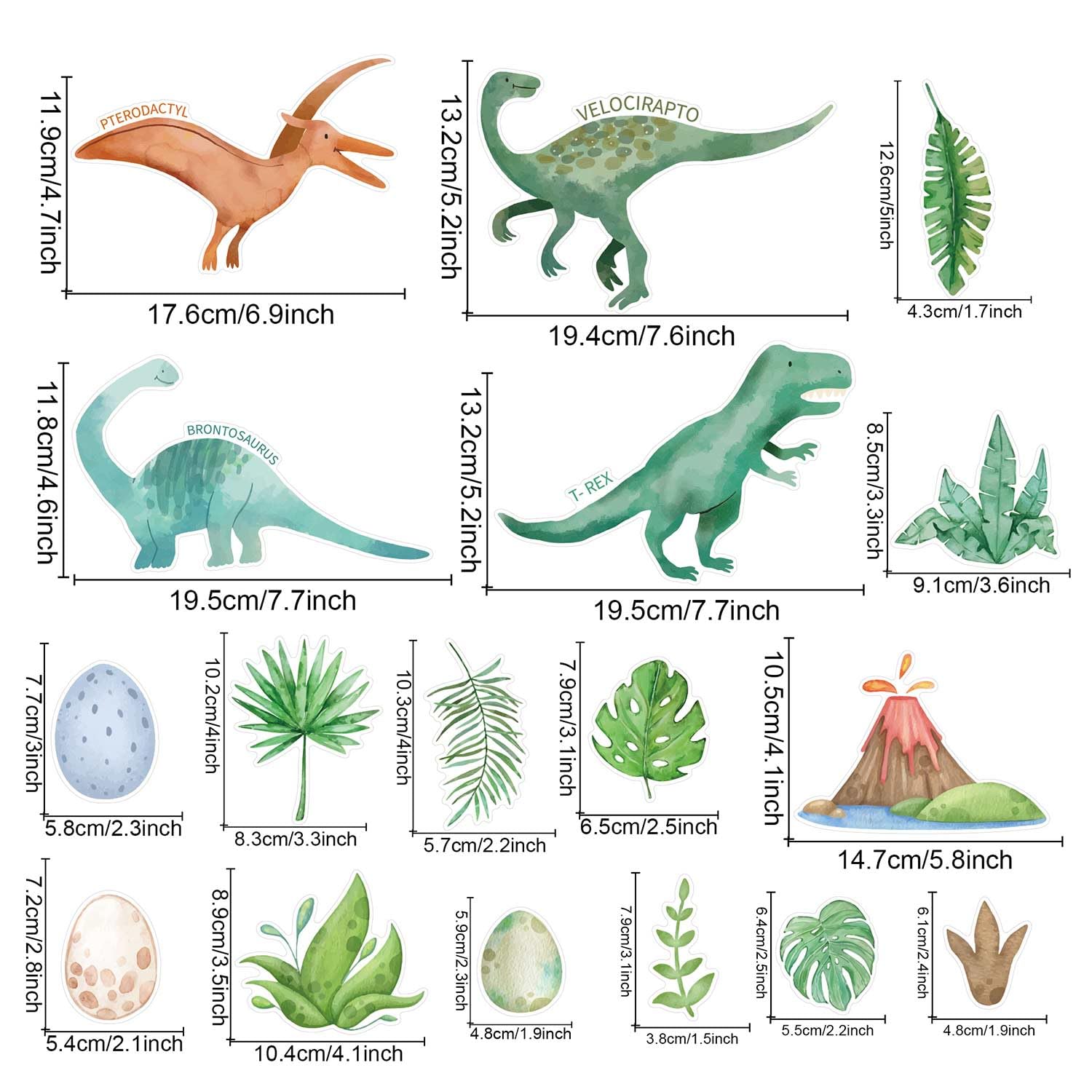 CharmFlo classroom dinosaur stickers help craft engaging learning corners.