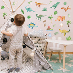 CharmFlo kids room decor dino-jungle adds vibrant color for playful bedroom or nursery moments.