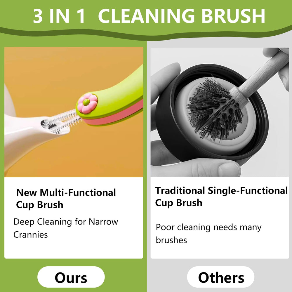 Charunee durable materials with heat-resistant nylon bristles for safe use