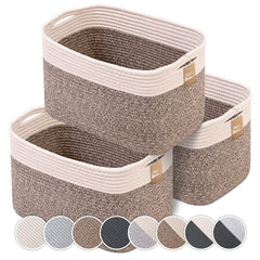 CHAT BLANC cotton rope nursery basket demonstrates soft, stylish organization.