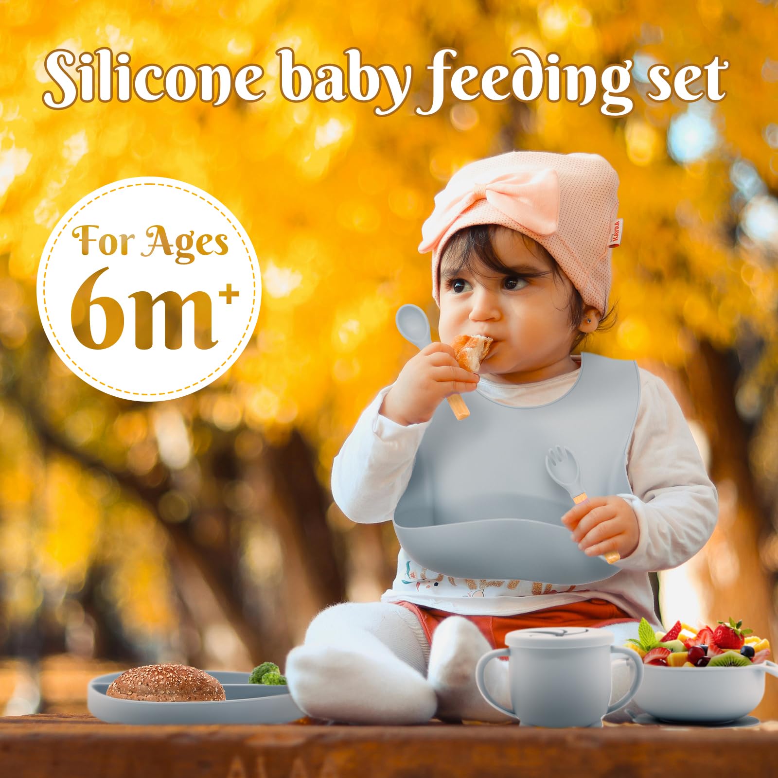 CHCC silicone snack cup keeps crumbs contained for mess-free snack times