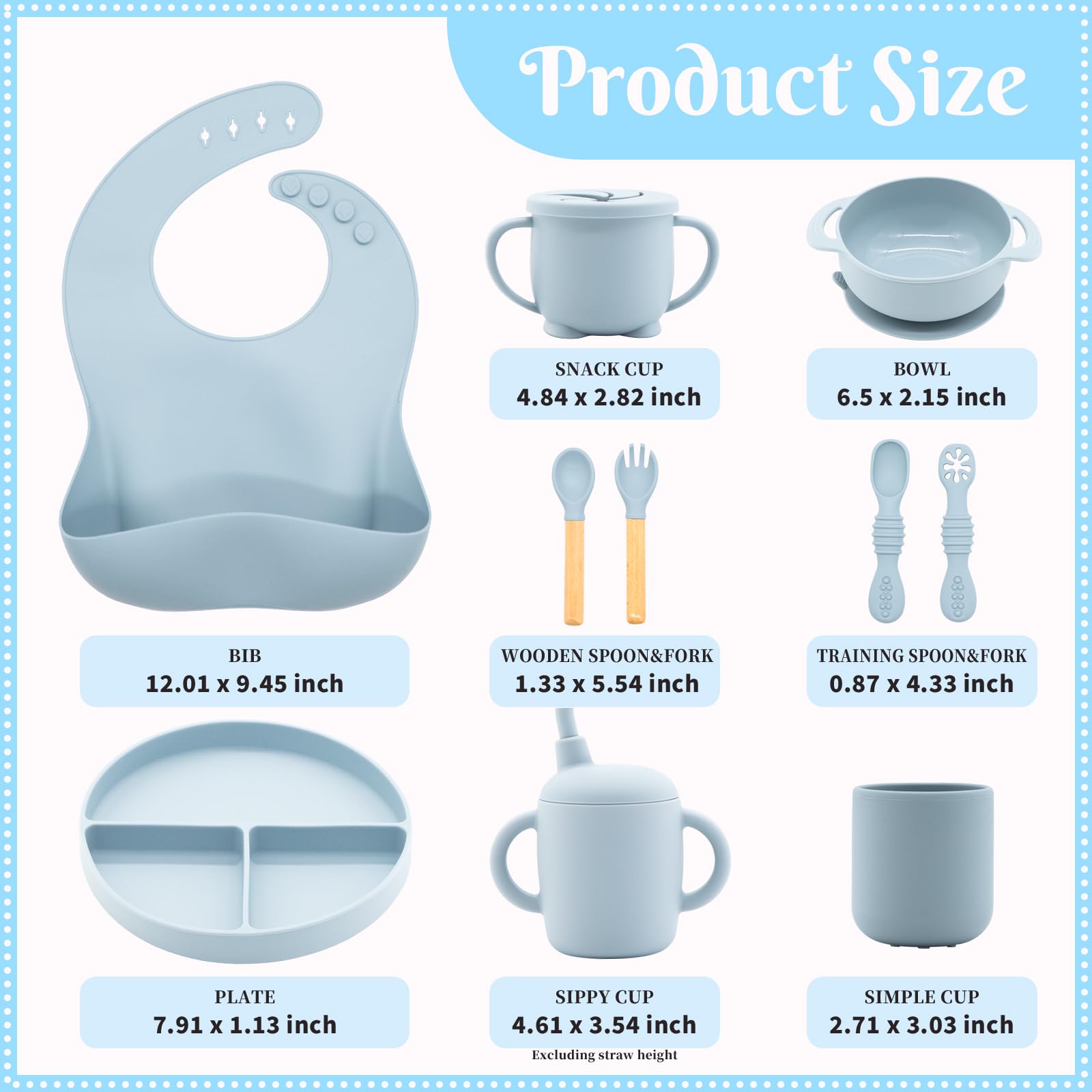 CHCC silicone bib with deep pocket catches dropped food