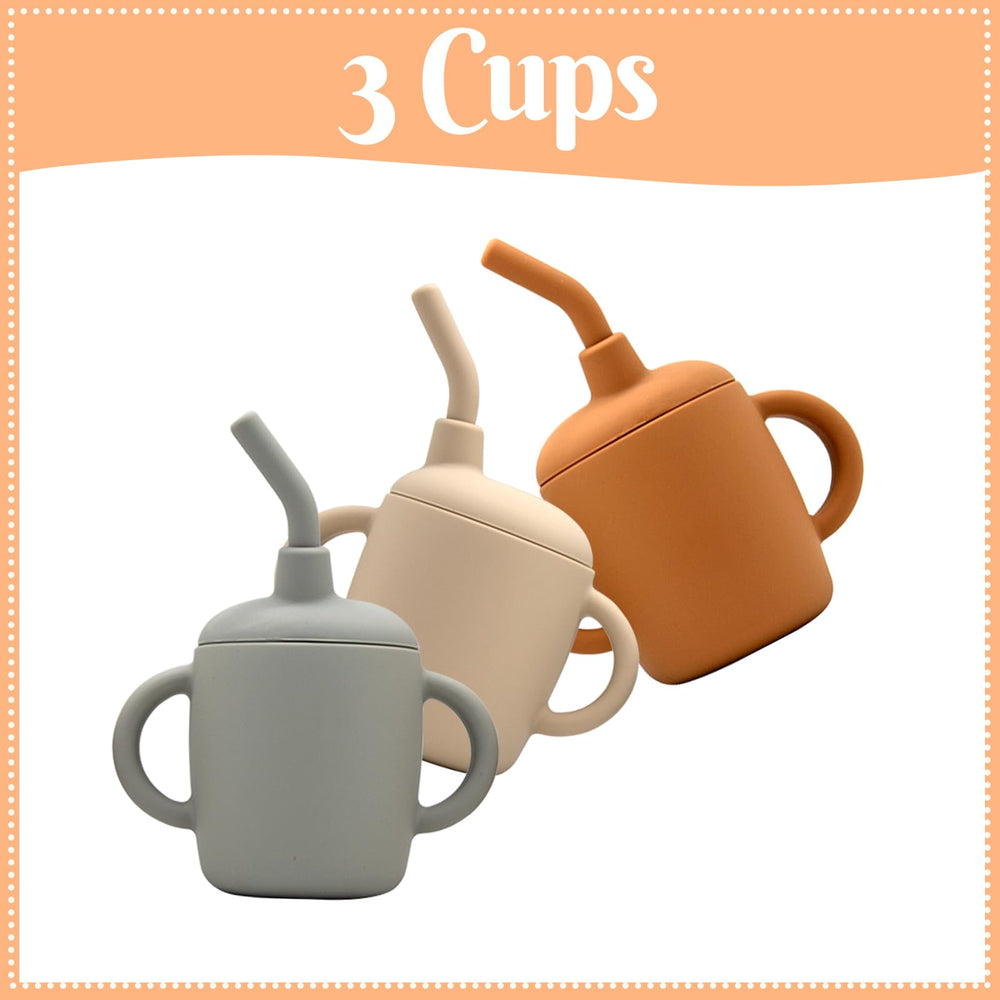 CHCC silicone sippy cup spill-proof image highlighting transition from bottle to cup