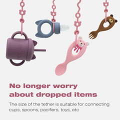 CHCC stretchable silicone straps invite play and support fine motor exploration.