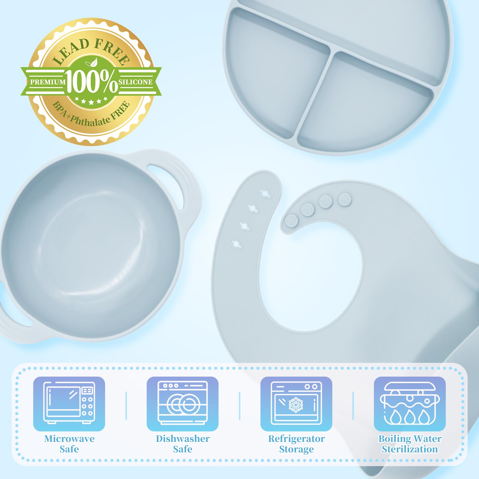CHCC wooden baby fork with smooth edges for safe self-feeding
