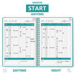 Cheericome Baby's Daily Log Book nursing tracking page for clearer feeding records.