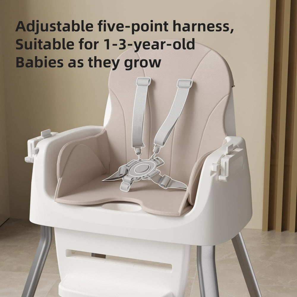 CheerKid compact dimensions fit small dining spaces at home.