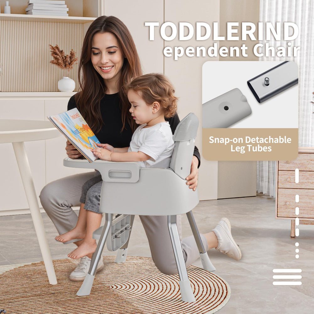 CheerKid portable highchair 5-point harness supports secure seating