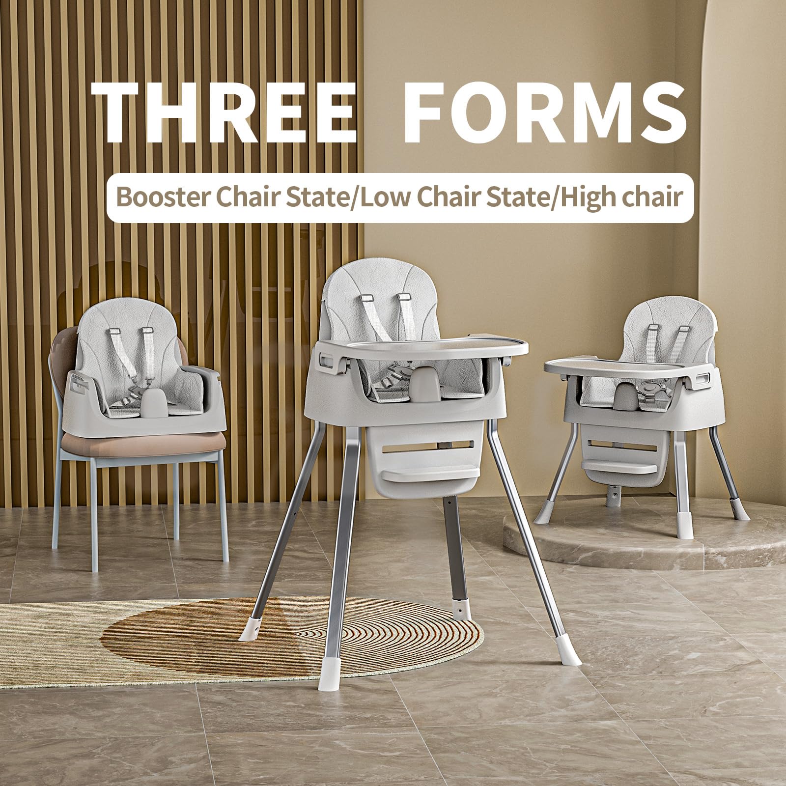 CheerKid portable highchair placemat-detachable keeps meals tidy