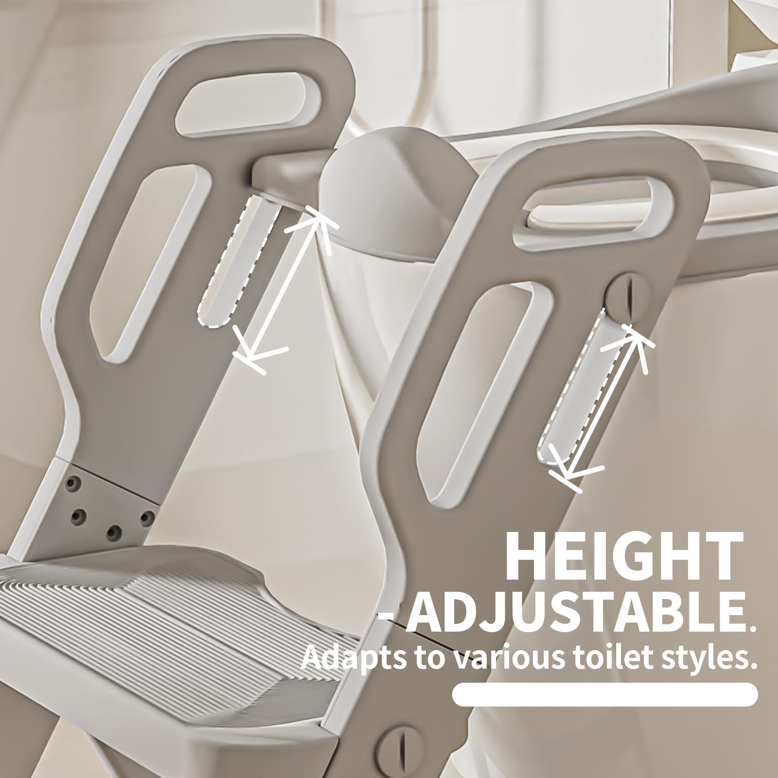 CheerKid portable-potty-trainer-stool supports practice at home and on the go.