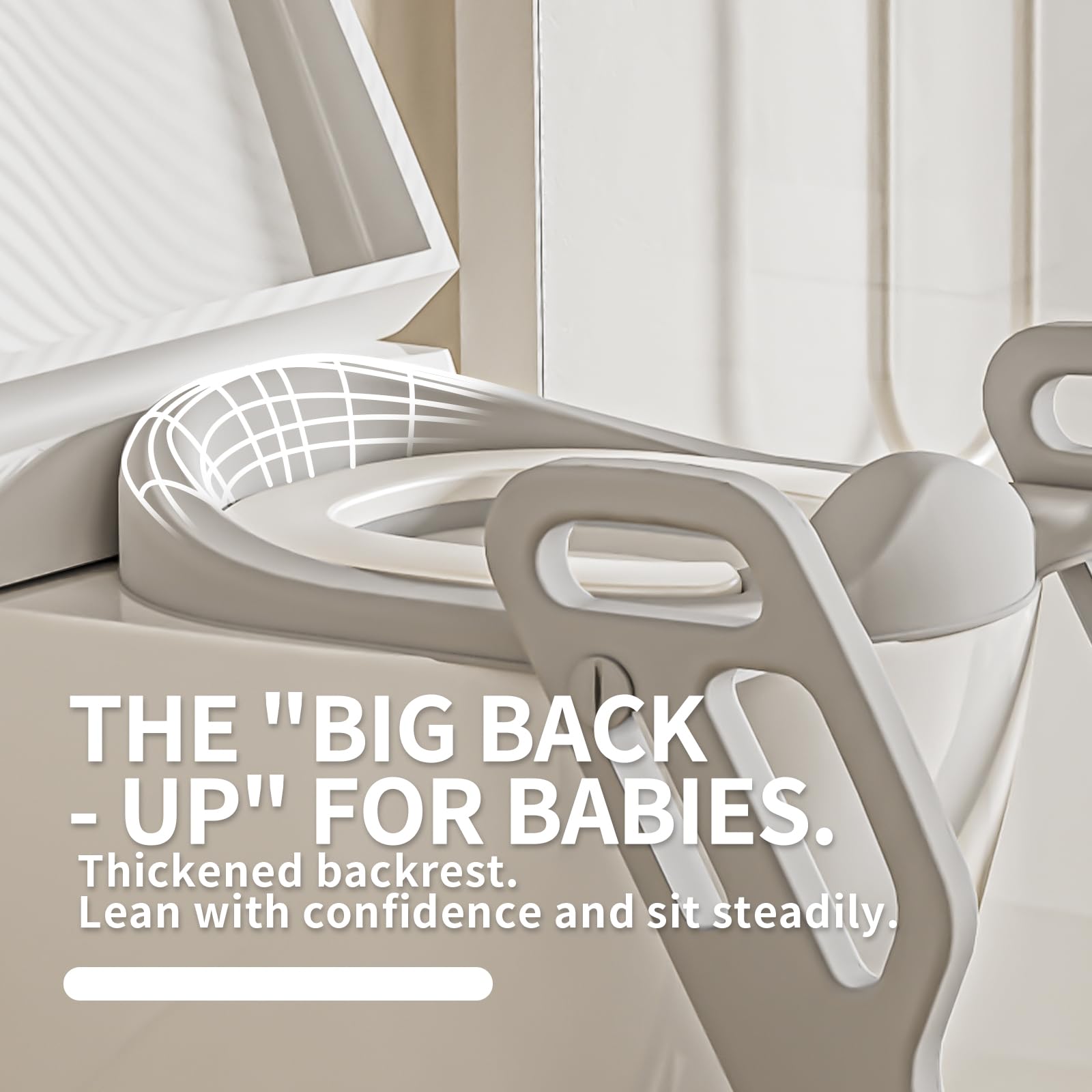 CheerKid space-saving-bathroom-design folds easily to reduce bathroom clutter.