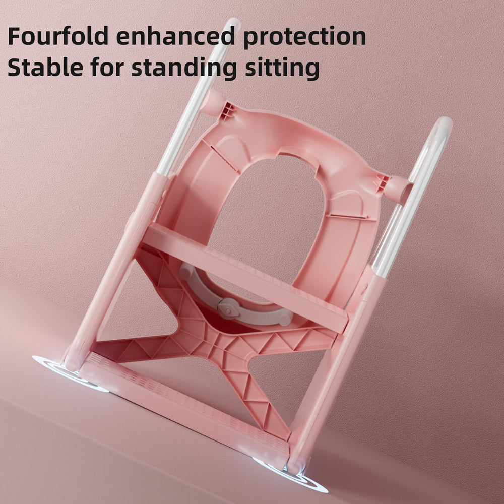 CheerKid splash-guard design helps contain liquids and keep bathrooms tidy