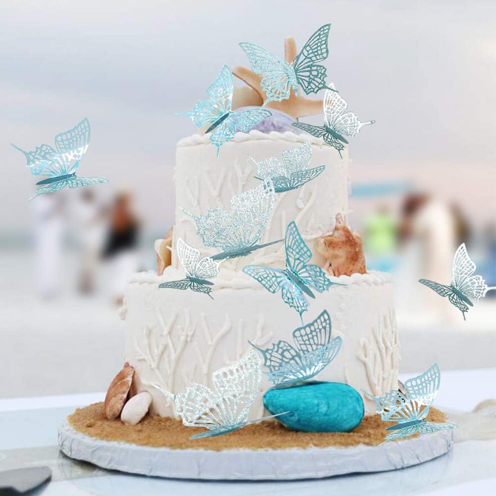 Cheerland 3D teal butterfly pack provides reusable decor for celebrations