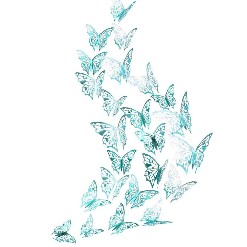 Cheerland largest butterfly wall sticker at 4.7 inches for focal wall decor