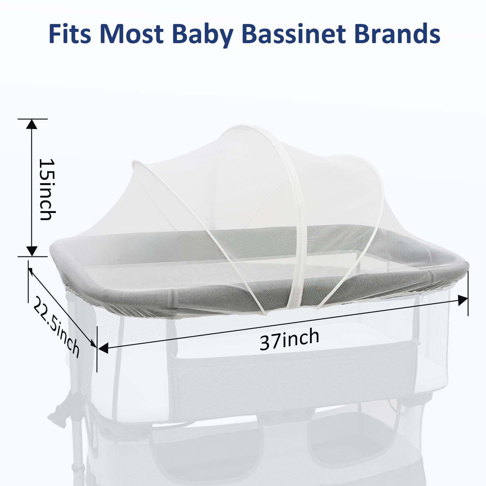 Cheermomo bassinet cover non-toxic materials ensure baby safety.