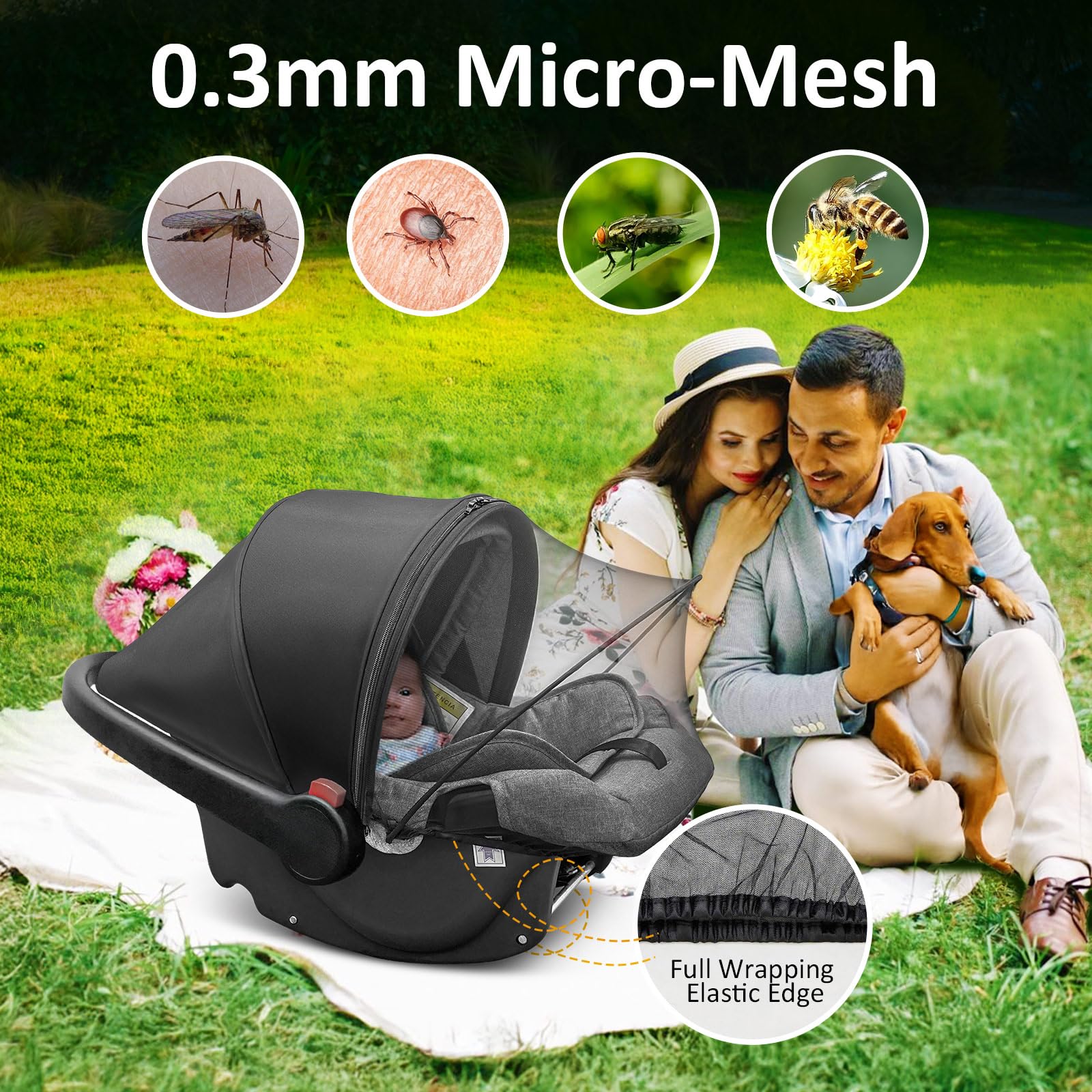 Cheermomo car seat canopy zipper upgrade enables quick access without removal.
