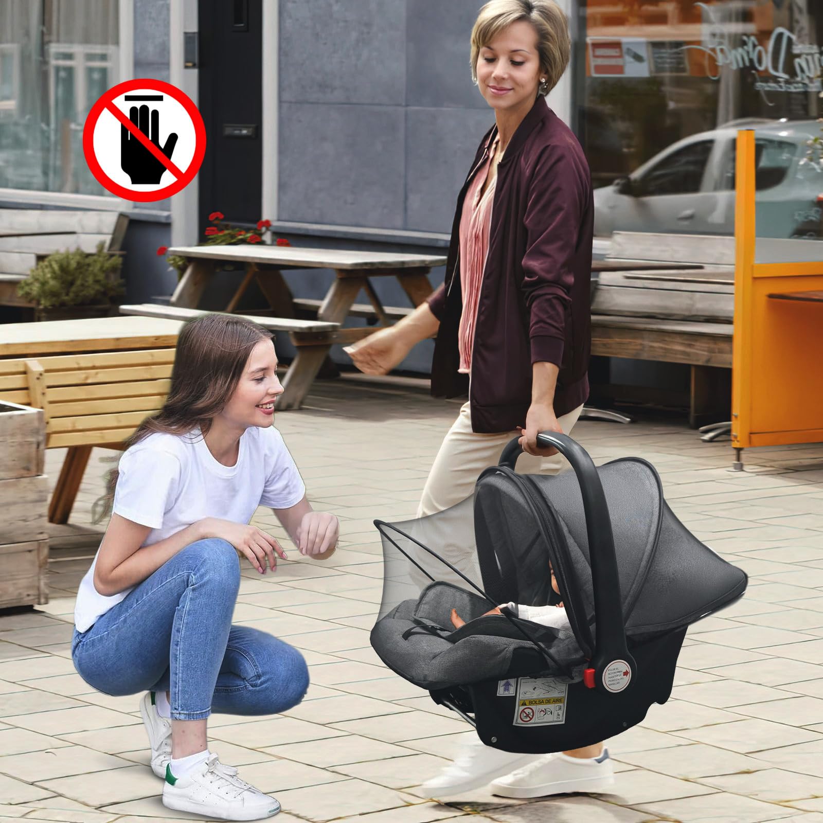 Cheermomo elastic-edge universal fit ensures secure installation on most car seats.