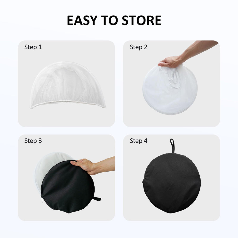 Cheermomo Pack N Play Cover 2-way zipper for easy access.