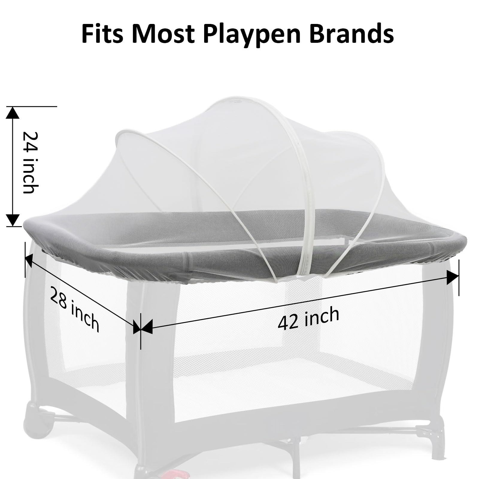 Cheermomo Pack N Play Cover quick setup with no tools required.