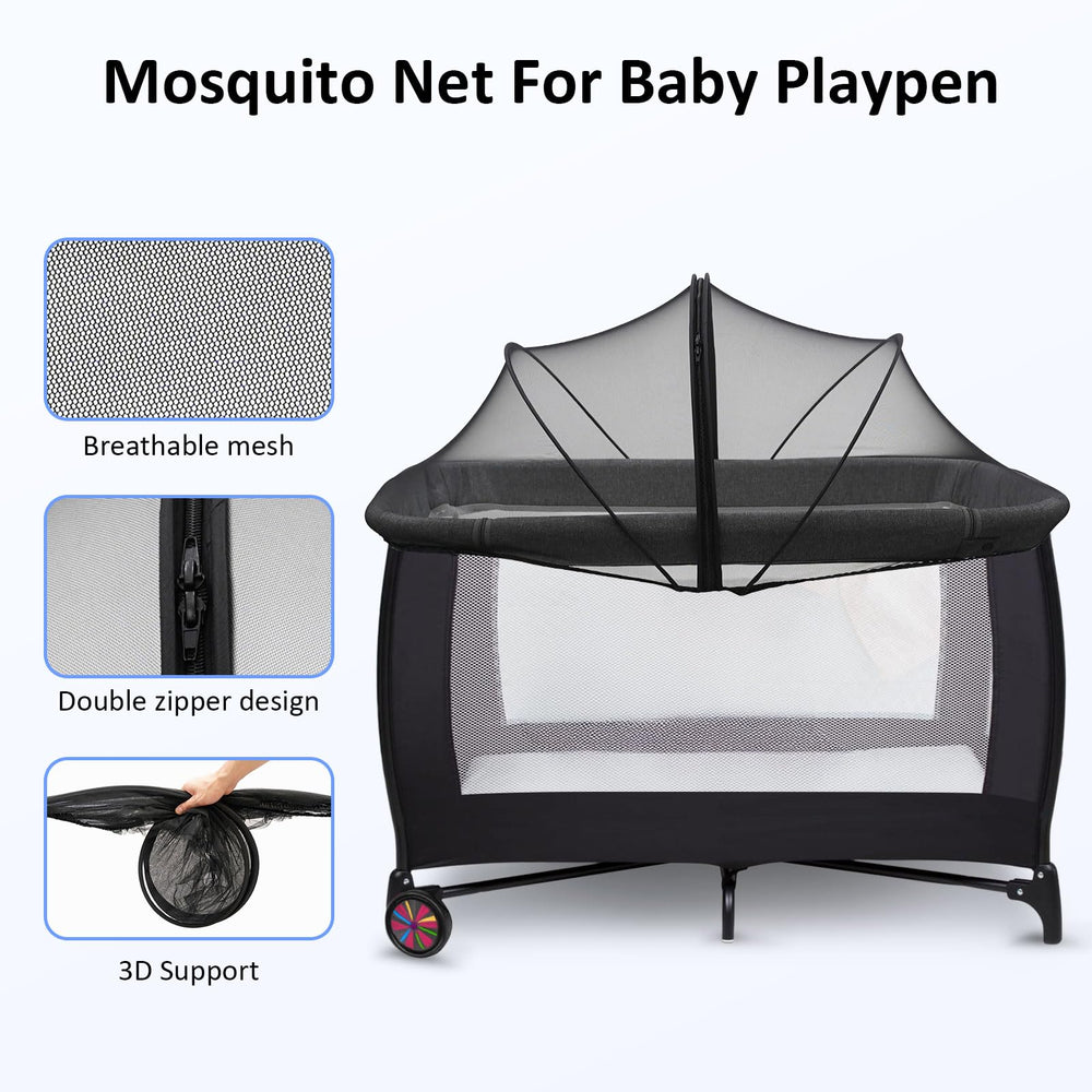 Cheermomo Pack n Play Cover installs quickly with no tools.