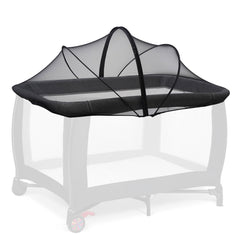 Cheermomo Pack n Play Cover mosquito net keeps bugs out for safe, peaceful play.