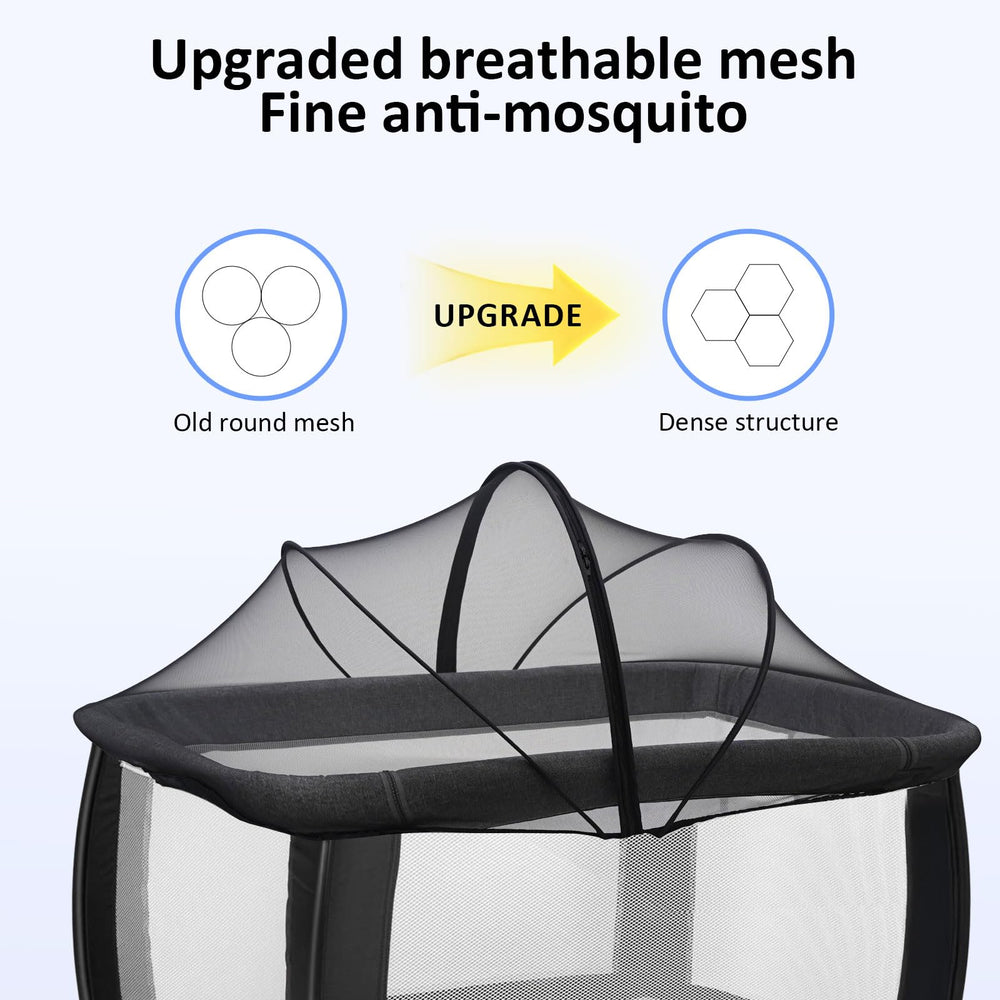 Cheermomo Pack n Play Cover travels light in included pouch.