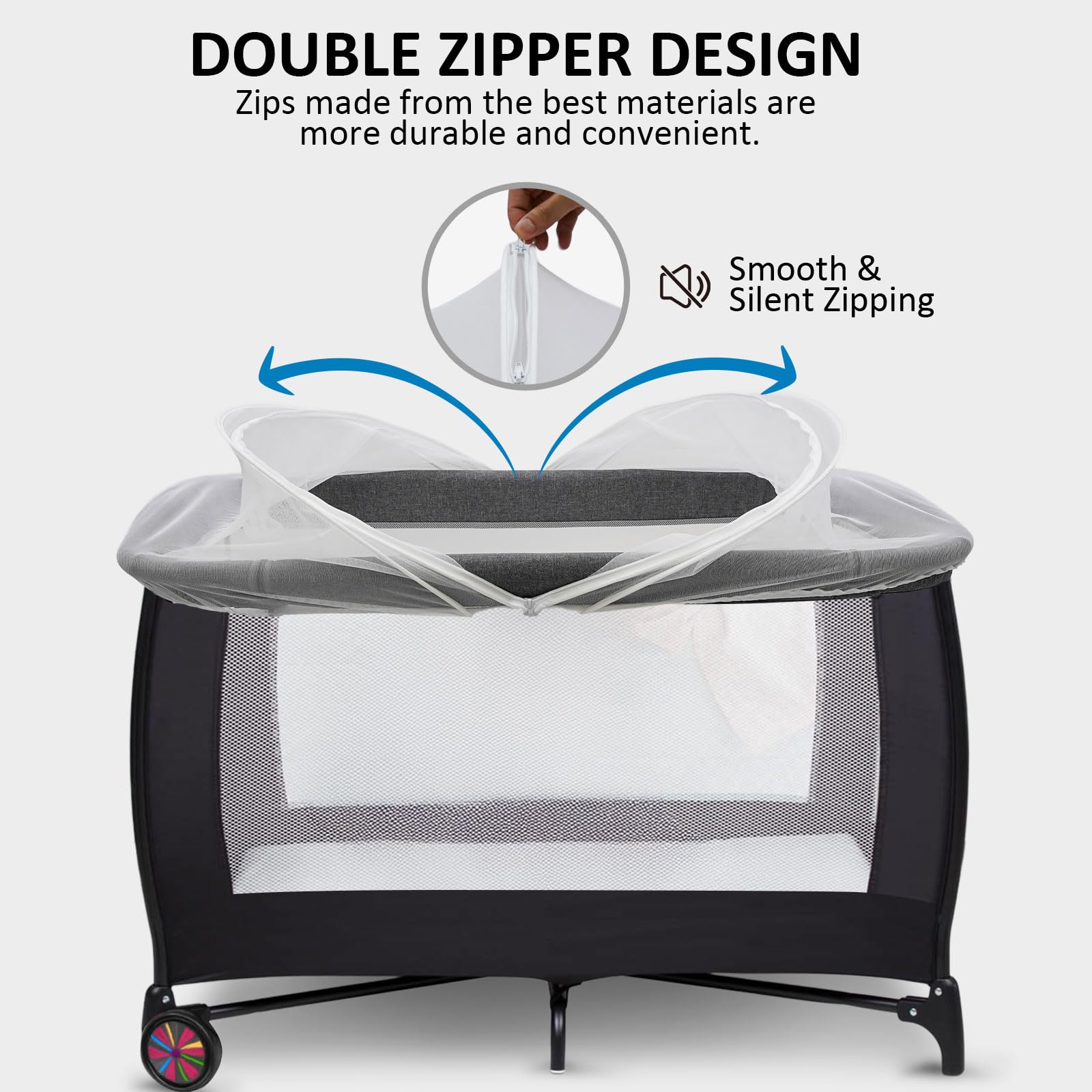 Cheermomo Pack N Play Cover universal fit for many play yards 42x28.