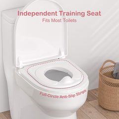 CheerTry 2in1 toddler potty detachable seat ring supports easy adult-toilet use