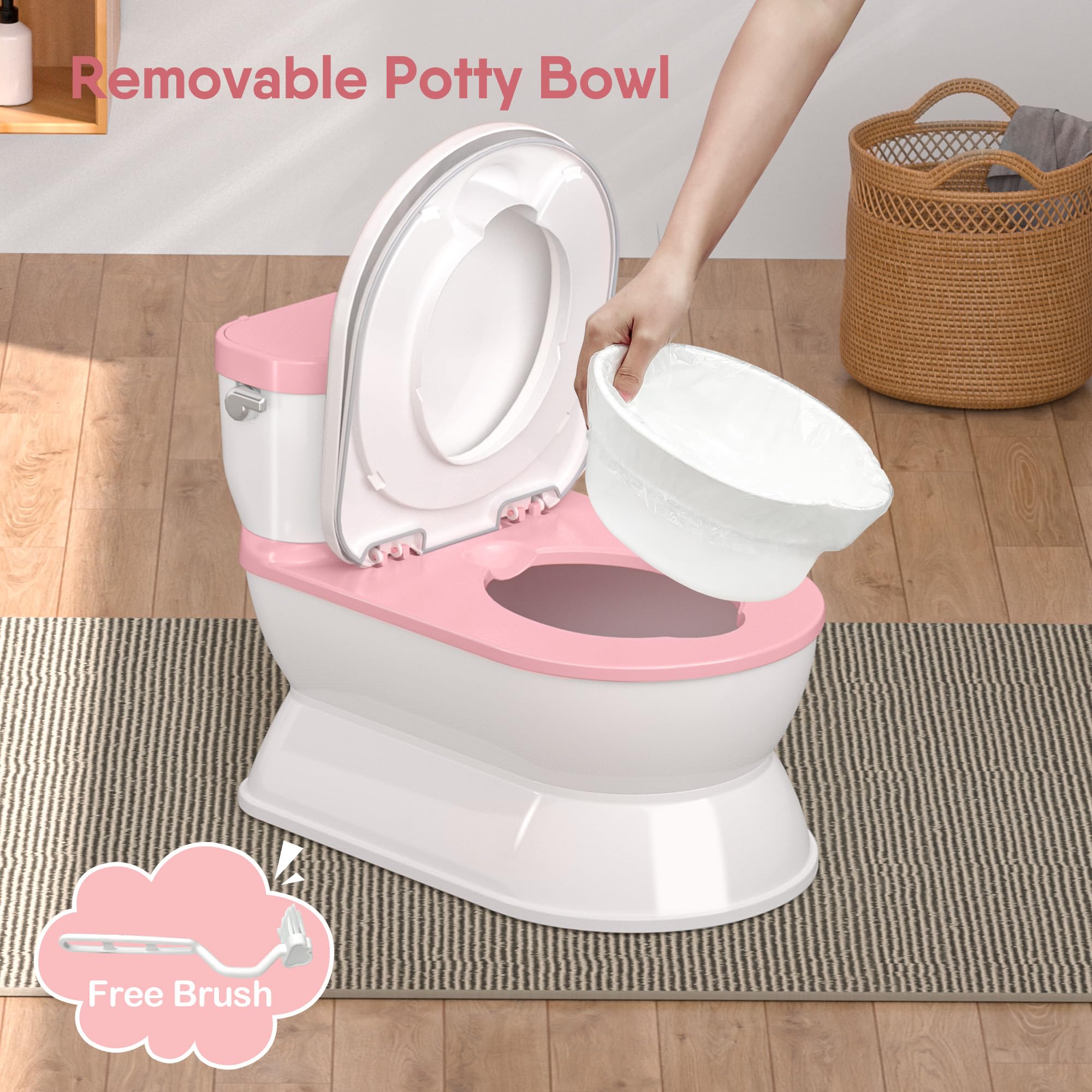 CheerTry 2in1 toddler potty easy-clean inner bowl simplifies cleaning
