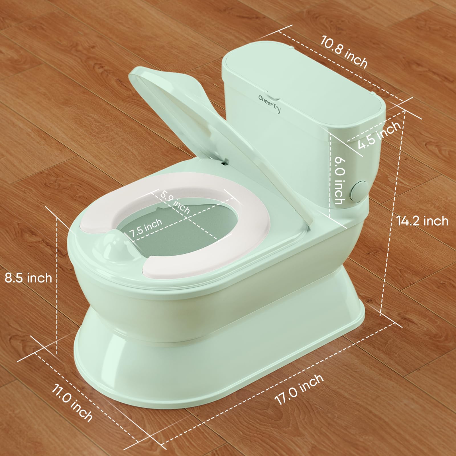 CheerTry 2-in-1 toddler potty removable inner bowl for quick cleaning