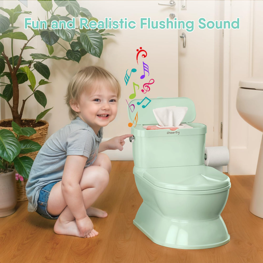 CheerTry 2-in-1 toddler potty wipes storage keeps wipes within reach