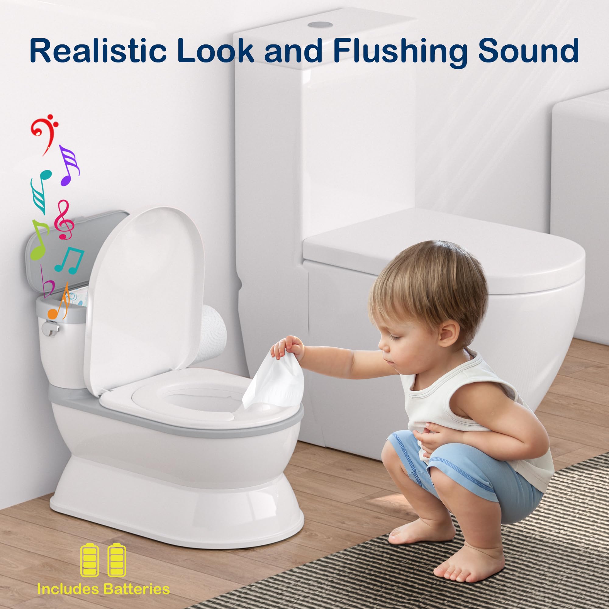 CheerTry potty chair anti-slip base keeps toddlers steady during practice.