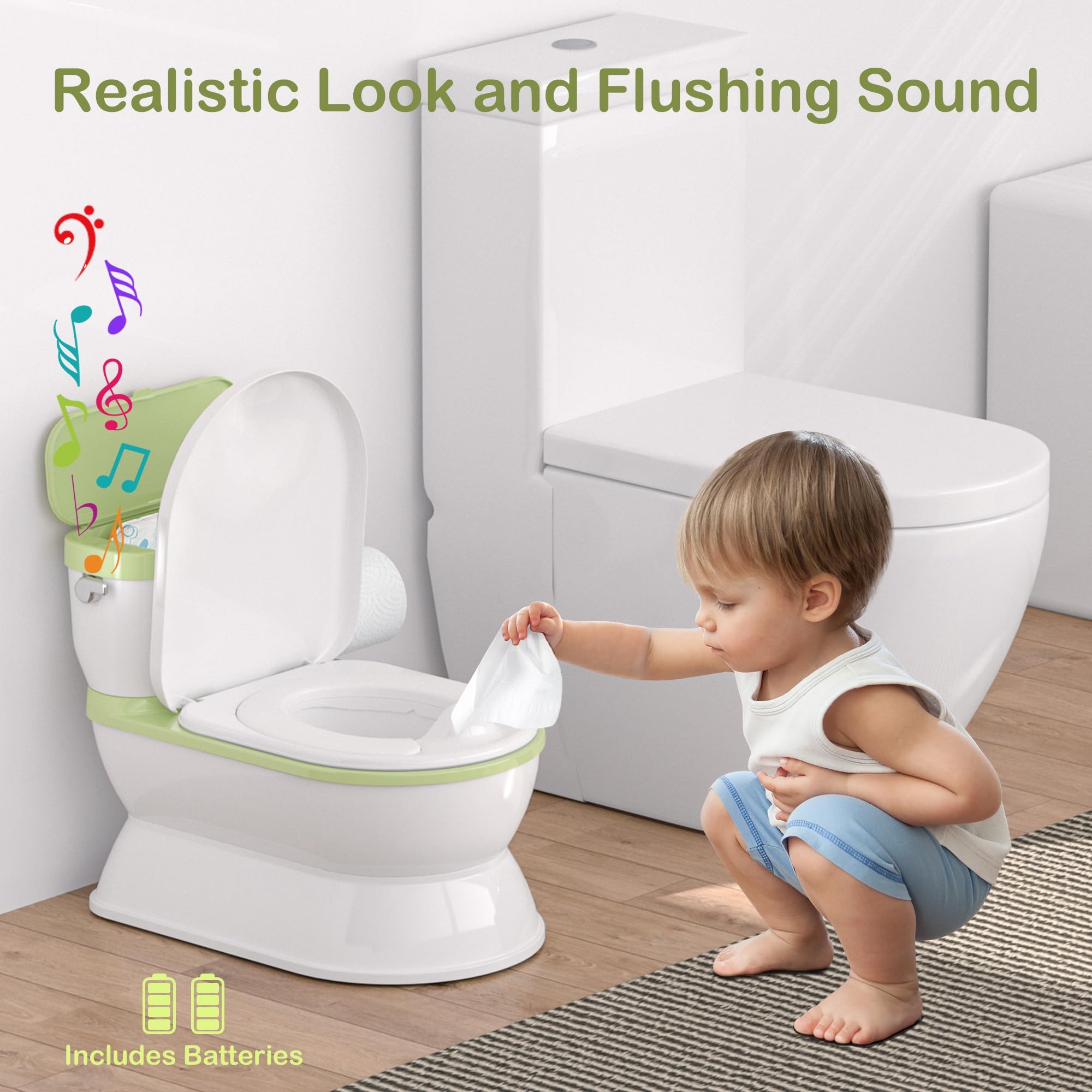 CheerTry potty chair with anti-slip base provides stable training