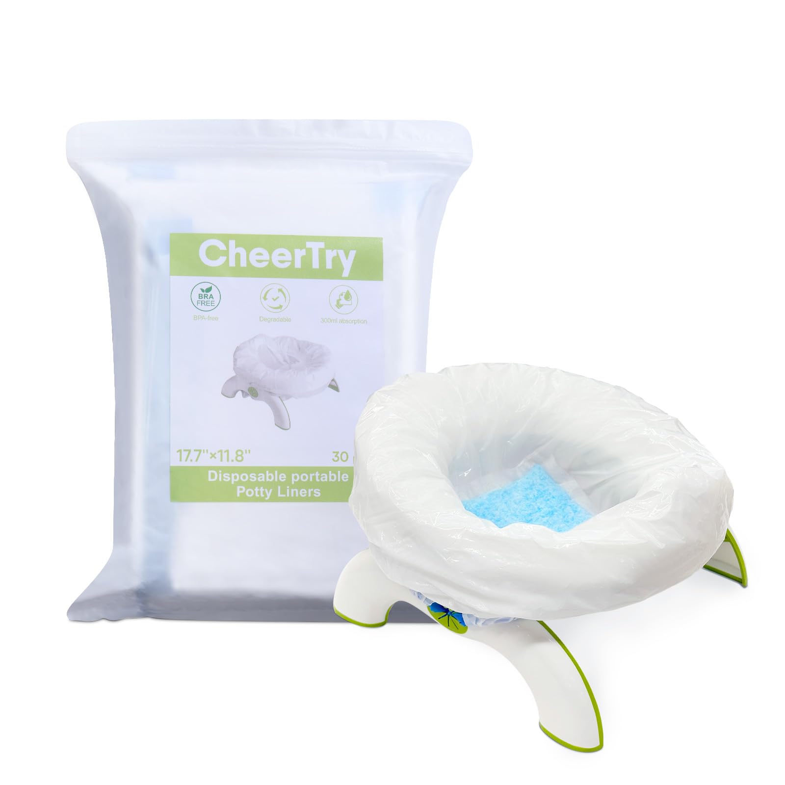 CheerTry potty-liner-absorption-300ml delivers drier sessions and easier cleanup.
