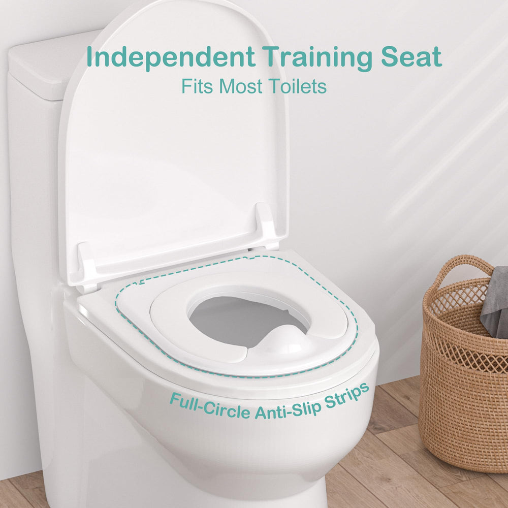CheerTry removable soft-seat offers comfy seating during potty practice.