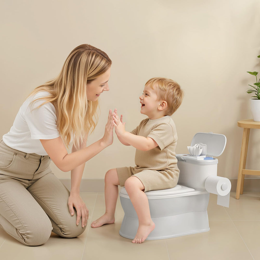 CheerTry 2-in-1 potty travel-friendly design supports portable routines with toddlers
