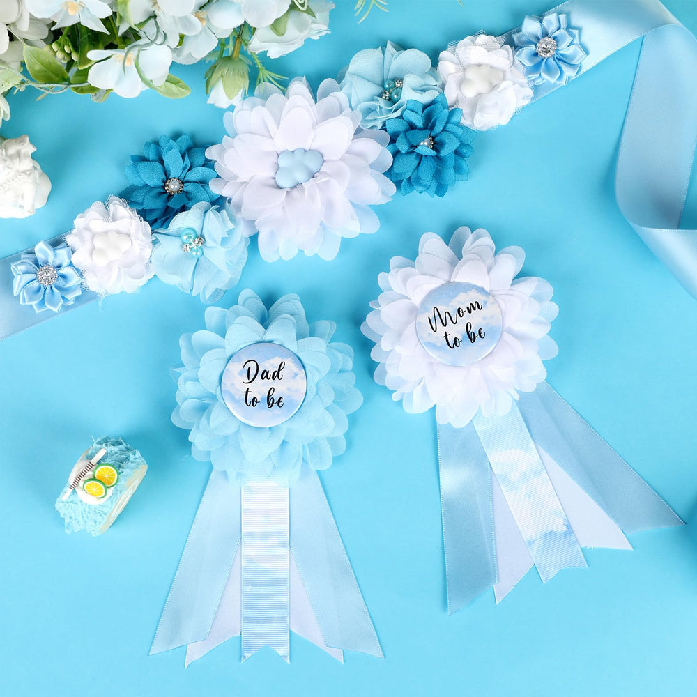 Cheerupp mom-to-be corsage pin adds a delicate touch to baby shower attire.