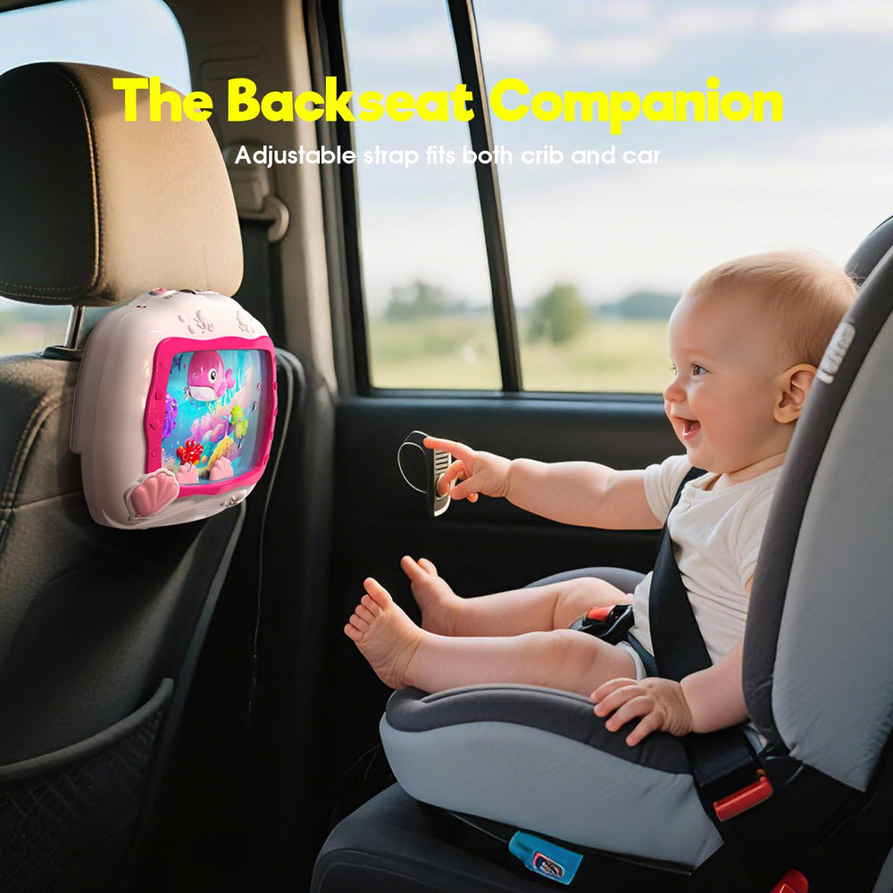Cheffun baby aquarium toy pink interactive motion aids visual focus