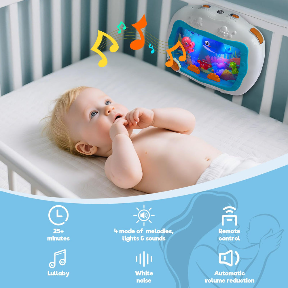 Cheffun Baby Aquarium Toy remote control enables soothing from bed