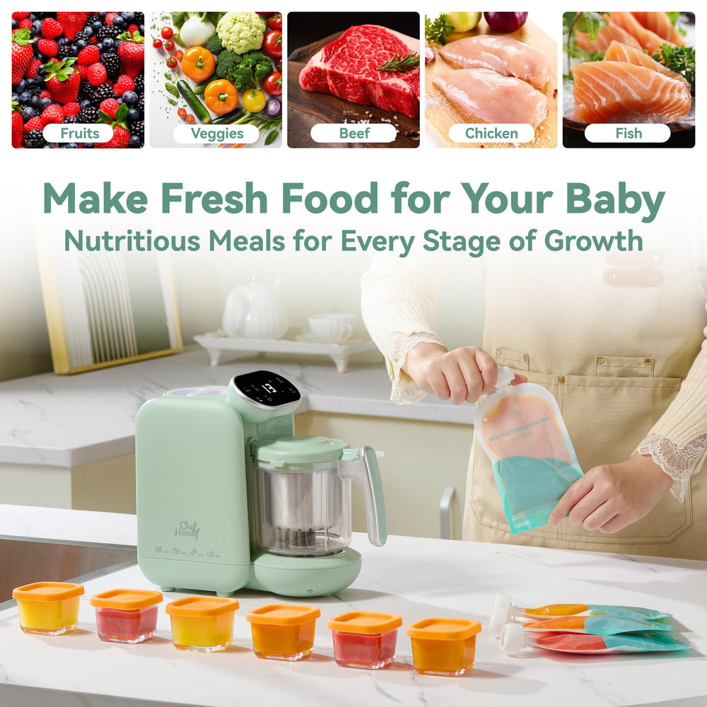 Chefhandy Baby Food Maker steam cleaning cycle for quick maintenance.