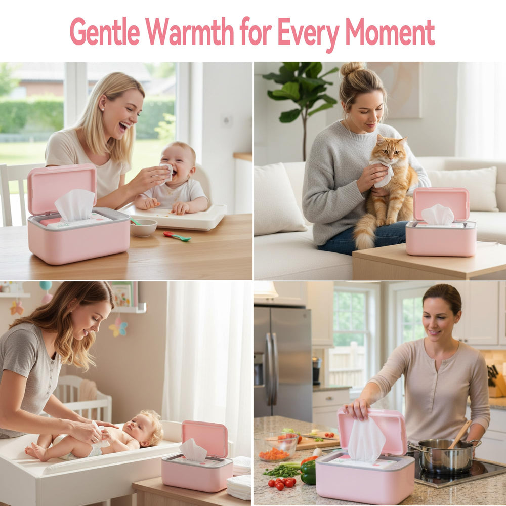 Chefhandy inner heating system highlights even warming of wipes.
