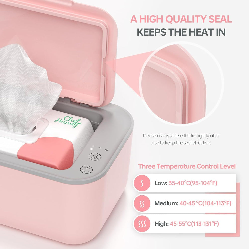 Chefhandy large-capacity design holds up to 100 wipes for busy days.